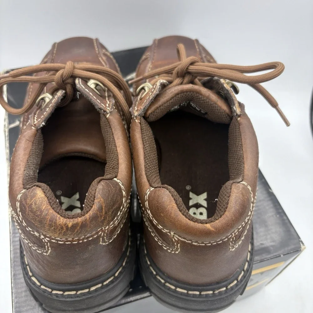GBX Dress Shoes Mens Size 8 Crowe Oxford Brown Leather Chunky Vintage 90s Y2K